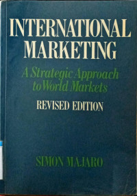 Image of International Marketing: A strategic approach to world markets