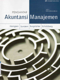 Image of Pengantar Akuntansi Manajemen (Jilid 1)